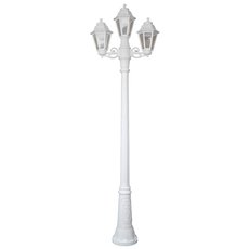 Светильник для уличного освещения с арматурой белого цвета, плафонами прозрачного цвета Fumagalli E22.156.S21.WXF1R