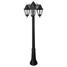 Светильник для уличного освещения с арматурой чёрного цвета, плафонами белого цвета Fumagalli E22.156.S30.AXF1RDN