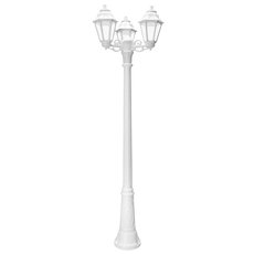Светильник для уличного освещения с арматурой белого цвета, плафонами прозрачного цвета Fumagalli E22.156.S30.WXF1R