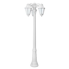 Светильник для уличного освещения с арматурой белого цвета, пластиковыми плафонами Fumagalli E22.156.S30.WYF1RDN