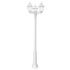 Светильник для уличного освещения с арматурой белого цвета, пластиковыми плафонами Fumagalli E22.157.S30.WXF1R