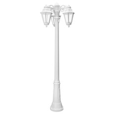 Светильник для уличного освещения с арматурой белого цвета, пластиковыми плафонами Fumagalli E22.157.S30.WXF1RDN