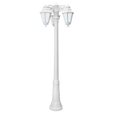 Светильник для уличного освещения с арматурой белого цвета, пластиковыми плафонами Fumagalli E22.157.S30.WYF1RDN