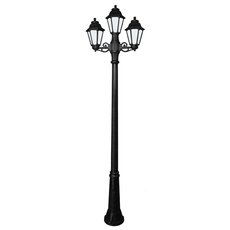 Светильник для уличного освещения с арматурой чёрного цвета, плафонами белого цвета Fumagalli E22.158.S21.AYF1R