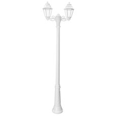 Светильник для уличного освещения с арматурой белого цвета, плафонами прозрачного цвета Fumagalli E22.156.S20.WXF1R