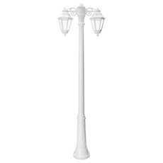 Светильник для уличного освещения с арматурой белого цвета, пластиковыми плафонами Fumagalli E22.156.S20.WXF1RDN