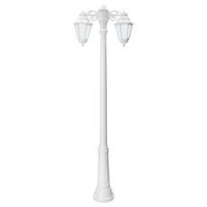Светильник для уличного освещения с пластиковыми плафонами белого цвета Fumagalli E22.156.S20.WYF1RDN