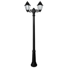 Светильник для уличного освещения с арматурой чёрного цвета, плафонами белого цвета Fumagalli E22.157.S20.AYF1R