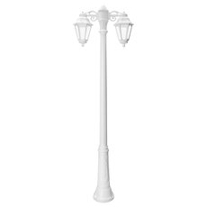Светильник для уличного освещения с арматурой белого цвета, пластиковыми плафонами Fumagalli E22.157.S20.WXF1RDN