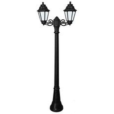 Светильник для уличного освещения с арматурой чёрного цвета, плафонами белого цвета Fumagalli E22.158.S20.AYF1R