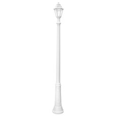 Светильник для уличного освещения с арматурой белого цвета, плафонами прозрачного цвета Fumagalli E22.157.000.WXF1R