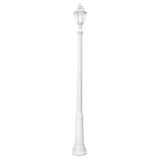 Светильник для уличного освещения с арматурой белого цвета, плафонами прозрачного цвета Fumagalli E22.158.000.WXF1R
