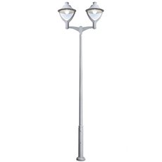 Светильник для уличного освещения с арматурой серого цвета, пластиковыми плафонами Fumagalli P50.372.A20.LXH27