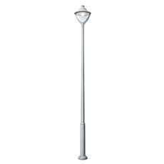 Светильник для уличного освещения с арматурой серого цвета, пластиковыми плафонами Fumagalli P50.372.000.LXH27