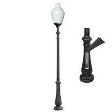 Светильник для уличного освещения с арматурой чёрного цвета Fumagalli C50.202.000.AYE27