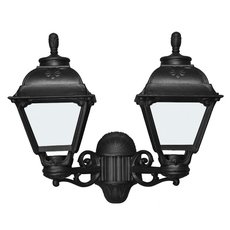 Светильник для уличного освещения с арматурой чёрного цвета, плафонами белого цвета Fumagalli U23.141.000.AYF1R