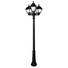 Светильник для уличного освещения с арматурой чёрного цвета, плафонами белого цвета Fumagalli U23.157.S30.AYF1R