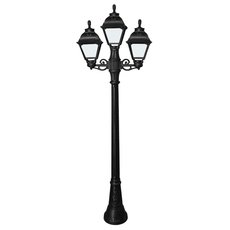 Светильник для уличного освещения с арматурой чёрного цвета, плафонами белого цвета Fumagalli U23.158.S21.AYF1R