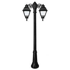 Светильник для уличного освещения с арматурой чёрного цвета, плафонами белого цвета Fumagalli U23.156.S20.AYF1RDN