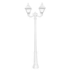 Светильник для уличного освещения с арматурой белого цвета, плафонами прозрачного цвета Fumagalli U23.157.R20.WXF1R