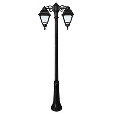 Светильник для уличного освещения с арматурой чёрного цвета, плафонами белого цвета Fumagalli U23.157.S20.AYF1RDN