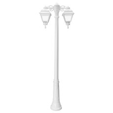 Светильник для уличного освещения с арматурой белого цвета, пластиковыми плафонами Fumagalli U23.157.S20.WXF1R