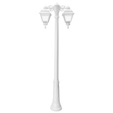 Светильник для уличного освещения с арматурой белого цвета, плафонами прозрачного цвета Fumagalli U23.157.S20.WXF1RDN