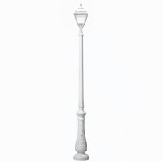 Светильник для уличного освещения с арматурой белого цвета, плафонами прозрачного цвета Fumagalli U23.202.000.WXF1R