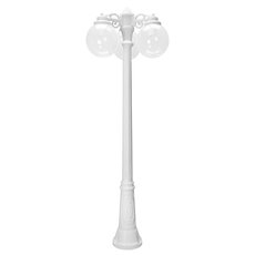 Светильник для уличного освещения с арматурой белого цвета, пластиковыми плафонами Fumagalli G25.156.S30.WXE27DN