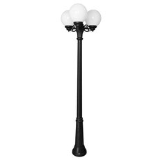 Светильник для уличного освещения с арматурой чёрного цвета, пластиковыми плафонами Fumagalli G25.158.S30.AYE27