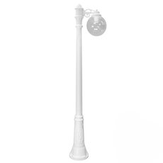 Светильник для уличного освещения с арматурой белого цвета, пластиковыми плафонами Fumagalli G25.156.S10.WXE27