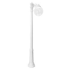 Светильник для уличного освещения с арматурой белого цвета, пластиковыми плафонами Fumagalli G25.158.S10.WXE27