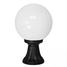 Светильник для уличного освещения с арматурой чёрного цвета, плафонами белого цвета Fumagalli G25.111.000.AYE27