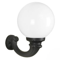 Светильник для уличного освещения с арматурой чёрного цвета, плафонами белого цвета Fumagalli G25.132.000.AYE27