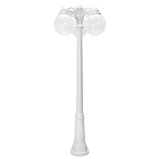 Светильник для уличного освещения с арматурой белого цвета, пластиковыми плафонами Fumagalli G25.157.S30.WXE27DN