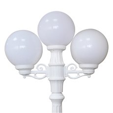 Светильник для уличного освещения с арматурой белого цвета, пластиковыми плафонами Fumagalli G25.157.S21.WYE27