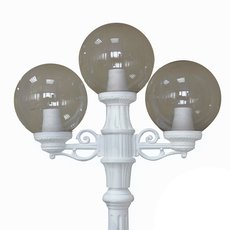 Светильник для уличного освещения с арматурой белого цвета, пластиковыми плафонами Fumagalli G25.157.S21.WZE27