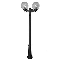 Светильник для уличного освещения с арматурой чёрного цвета, пластиковыми плафонами Fumagalli G30.158.S20.AZE27