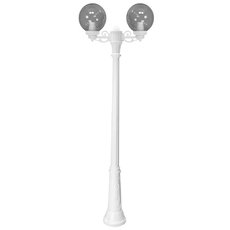 Светильник для уличного освещения с арматурой белого цвета, пластиковыми плафонами Fumagalli G30.158.S20.WZE27