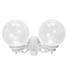 Светильник для уличного освещения с арматурой белого цвета, пластиковыми плафонами Fumagalli G30.141.000.WXE27