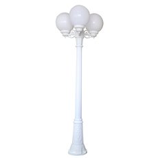 Светильник для уличного освещения с арматурой белого цвета, пластиковыми плафонами Fumagalli G30.156.S30.WYE27