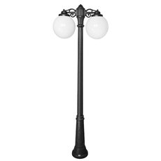 Светильник для уличного освещения с арматурой чёрного цвета, плафонами белого цвета Fumagalli G30.156.S20.AYE27DN