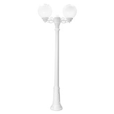 Светильник для уличного освещения с арматурой белого цвета, пластиковыми плафонами Fumagalli G30.156.S20.WYE27