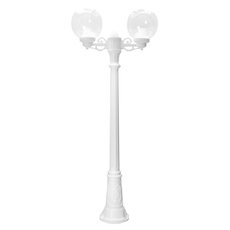 Светильник для уличного освещения с арматурой белого цвета, пластиковыми плафонами Fumagalli G30.157.S20.WXE27