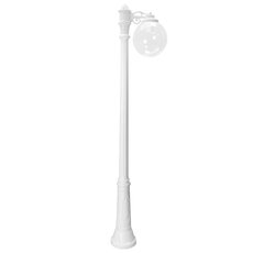 Светильник для уличного освещения с арматурой белого цвета, плафонами прозрачного цвета Fumagalli G30.157.S10.WXE27