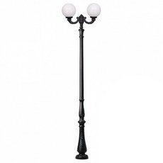 Светильник для уличного освещения с арматурой чёрного цвета, плафонами белого цвета Fumagalli G40.205.R20.AYE27