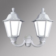 Светильник для уличного освещения с арматурой белого цвета, пластиковыми плафонами Fumagalli E35.142.000.WYH27