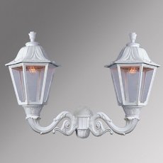 Светильник для уличного освещения с арматурой белого цвета, пластиковыми плафонами Fumagalli E35.181.000.WXH27