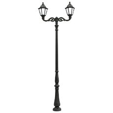 Светильник для уличного освещения с арматурой чёрного цвета, плафонами белого цвета Fumagalli E35.205.M20.AYH27