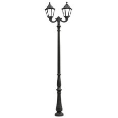 Светильник для уличного освещения с арматурой чёрного цвета, пластиковыми плафонами Fumagalli E35.205.R20.AYH27
